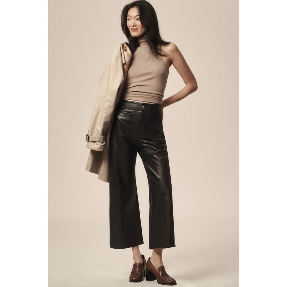 Anthropologie Black Cropped Pants